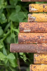 Close-up of rusty metal