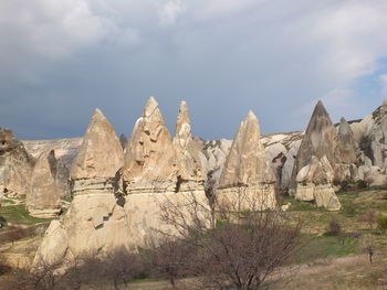 View of rock formations