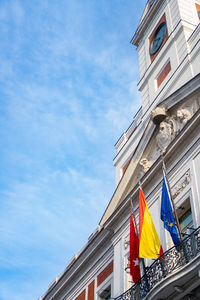 Low angle view of building against sky