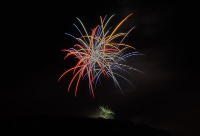 Low angle view of firework exploding in sky