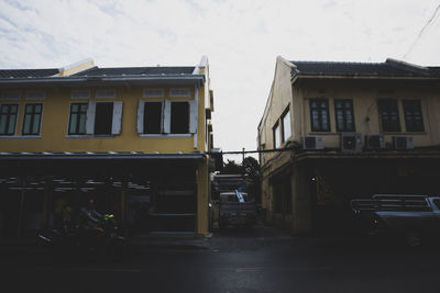 Residential buildings against sky
