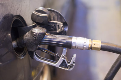 Close-up of fuel pump