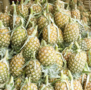 Full frame shot of fruits for sale in market