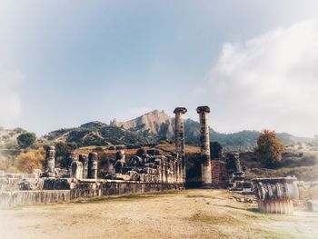 Old ruins against sky