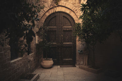 Entrance of historic building