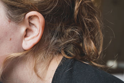 Close-up of young woman