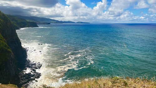 Panoramic view of sea against sky