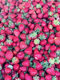 Full frame shot of strawberries