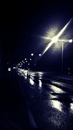 Street light at night