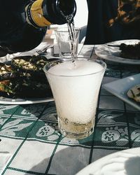 Close-up of food on table
