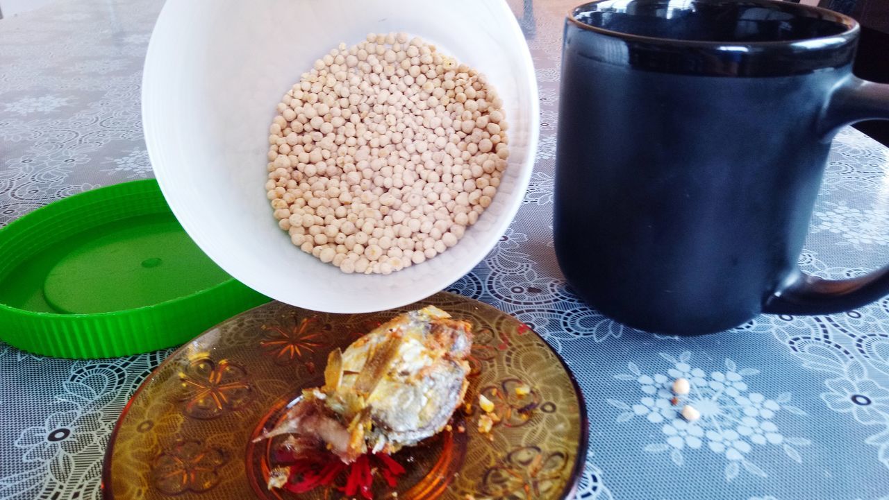 CLOSE-UP OF BREAKFAST SERVED ON TABLE