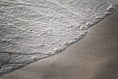 Full frame shot of wet sand