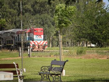 Empty seats in park