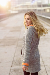 Portrait of a smiling young woman