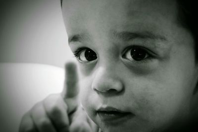 Close-up portrait of a young woman