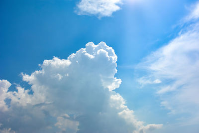 Low angle view of clouds in sky