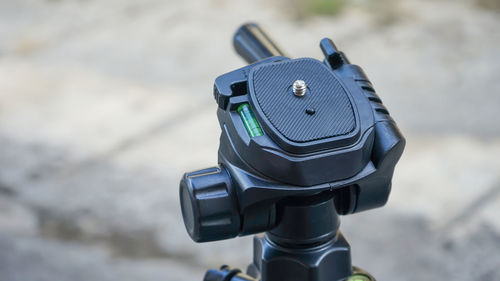 Close-up of camera