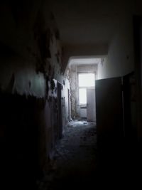 Interior of abandoned building