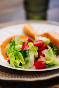 Close-up of food in plate