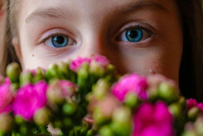 Close-up portrait of girl