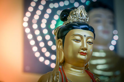 Close-up of buddha statue