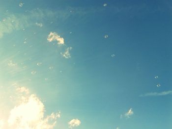 Low angle view of cloudy sky