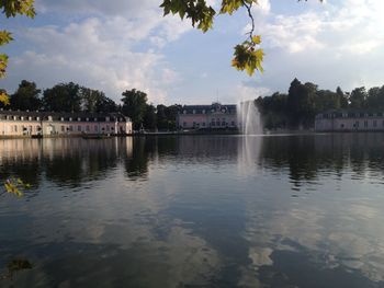 Reflection of clouds in water