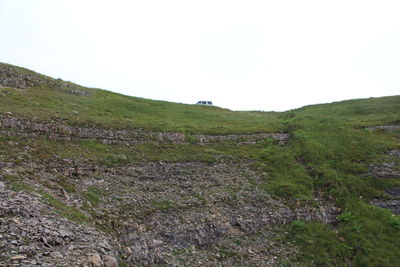 Scenic view of landscape against clear sky