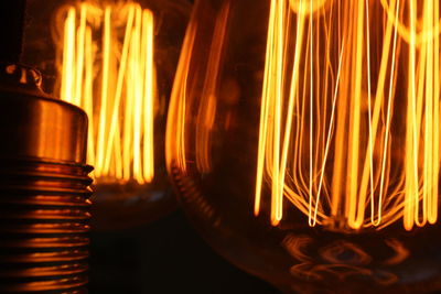 Close-up of illuminated candle