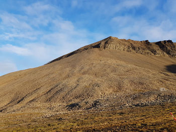 Scenic view of desert against sky