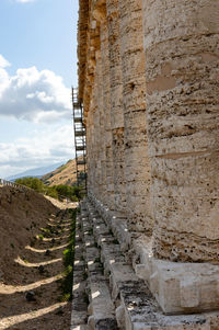 View of old wall