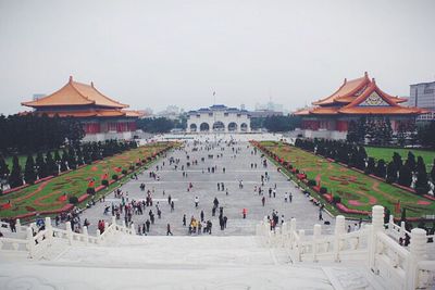 Tourists at temple