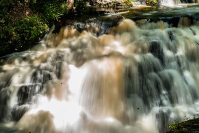 Scenic view of waterfall