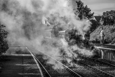 Train on railroad track