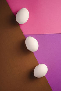 High angle view of balloons on table