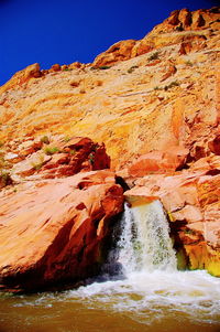 Scenic view of rock formations