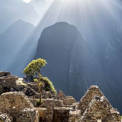 Scenic view of machu picchu