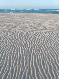Scenic view of sandy beach