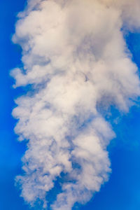 Low angle view of clouds in blue sky