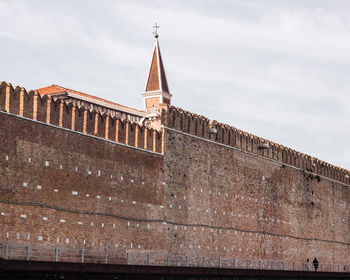 Low angle view of building against sky
