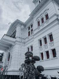 Low angle view of building against sky