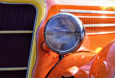 Close-up of vintage car