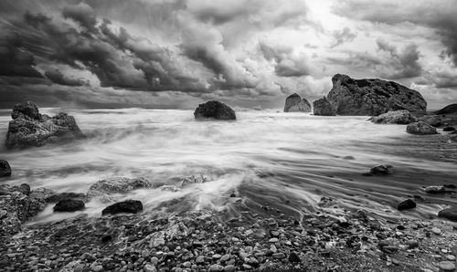 Scenic view of sea against sky