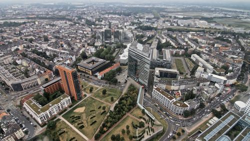 High angle view of cityscape