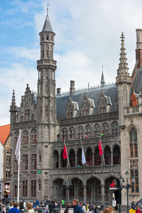 Group of people in front of building