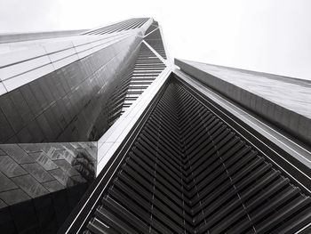 Low angle view of modern building against sky