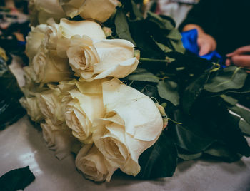 Close-up of rose bouquet