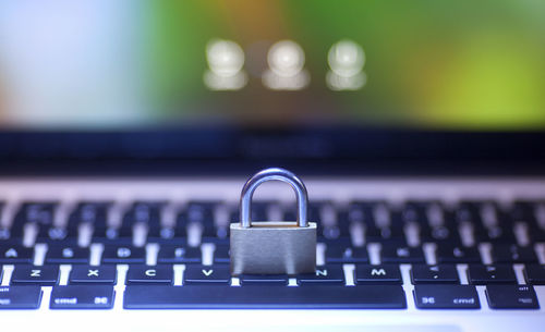 Close-up of computer keyboard