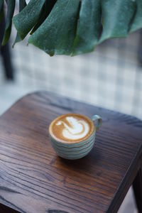 Close-up of coffee on table