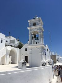 View of church against clear blue sky